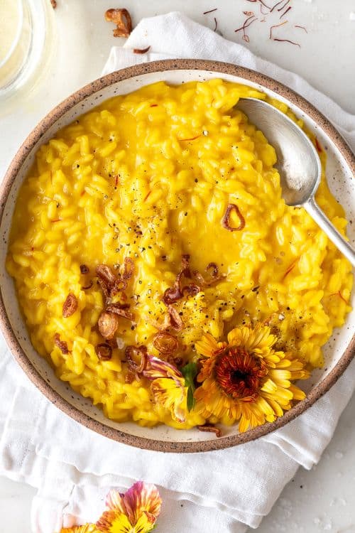Saffron Risotto Primavera